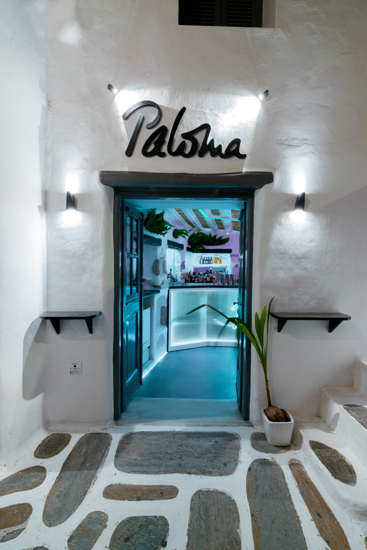 Archisearch ADD Architecture studio designed Paloma bar in Mykonos island.