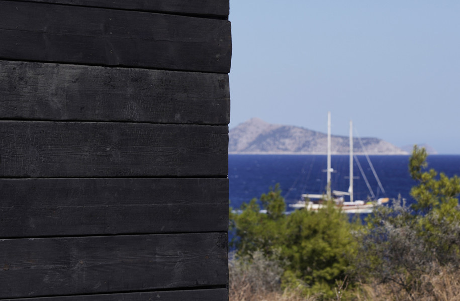 Archisearch Irish designer Kieran Donnellan creates Dark Beacon Pavilion for MEDS Workshop 2019 in Spetses island