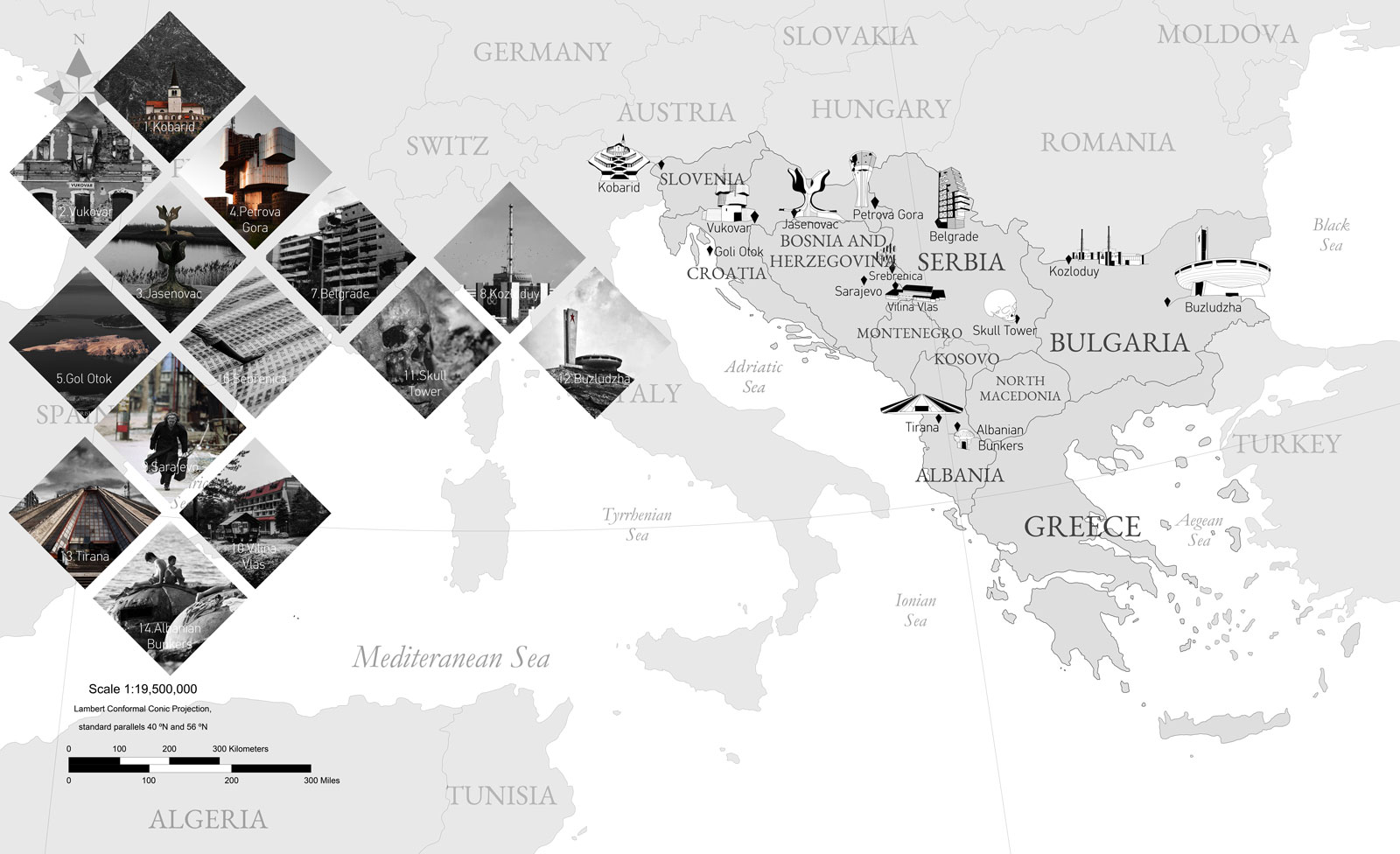 Archisearch Dark Tourism: Mapping the world behind the shadow | Research thesis by Michail Karamichalis