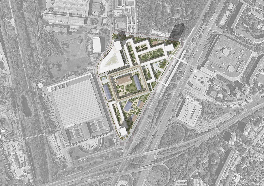 Archisearch David Chipperfield Architects along with Wirtz International Landscape Architects win urban planning competition for the design of Georg-Knorr-Park quarter in Berlin