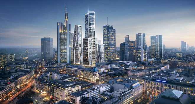 Archisearch - Four Towers as a New Residential Area in the Deutsche Bank-Quarter by UN Studio and Ramboll Studio Dreiseitl
