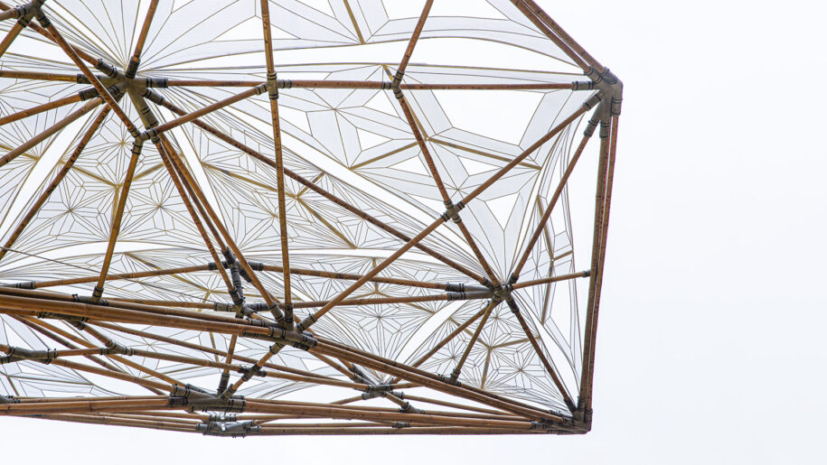 Archisearch Digital Bamboo pavilion by students of the Master in Advanced Studies in Architecture and Digital Fabrication 2019-2020