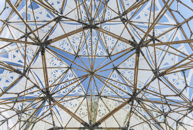 Archisearch - Digital Bamboo pavilion by students of the Master in Advanced Studies in Architecture and Digital Fabrication 2019-2020