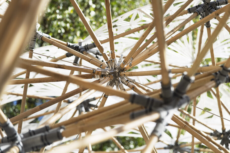 Archisearch Digital Bamboo pavilion by students of the Master in Advanced Studies in Architecture and Digital Fabrication 2019-2020