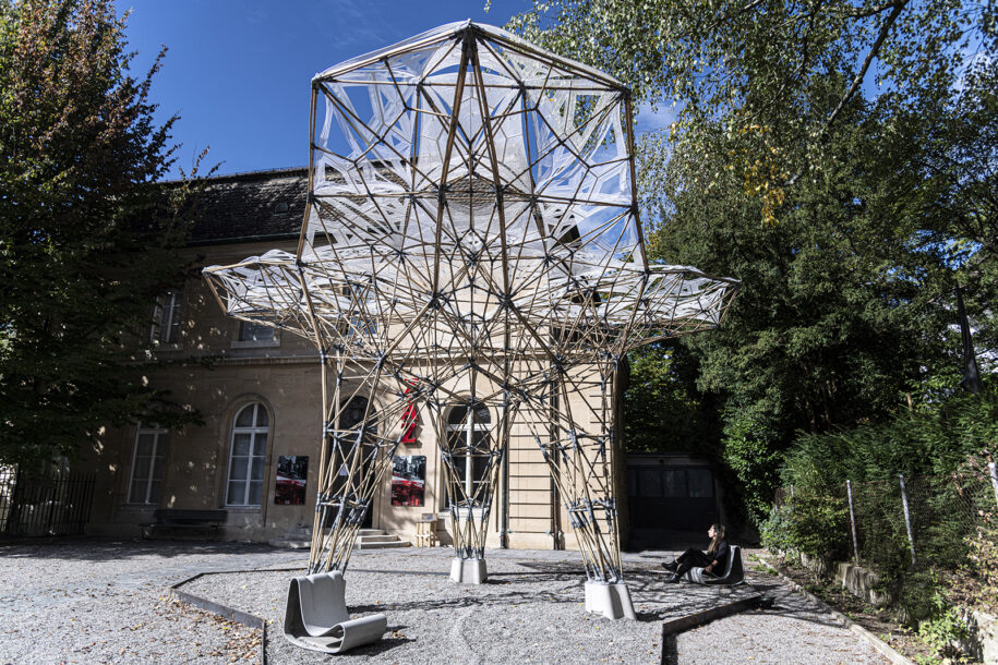 Archisearch Digital Bamboo pavilion by students of the Master in Advanced Studies in Architecture and Digital Fabrication 2019-2020