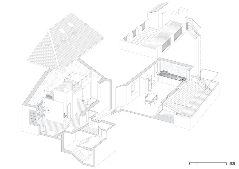 Archisearch House for a sea dog by Dodi Moss in the dense historical context of the old city of Genoa, Italy