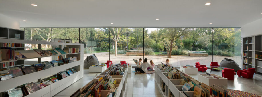 Archisearch Pierre Bottero media library and public park in Pélissanne, France | Dominique Coulon & Associés