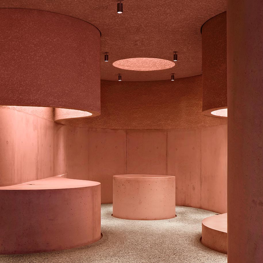 Archisearch Adjaye Associates created a pink sculptural concrete building for the Webster’s flagship store in Los Angeles