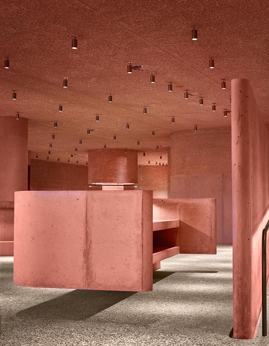 Archisearch Adjaye Associates created a pink sculptural concrete building for the Webster’s flagship store in Los Angeles