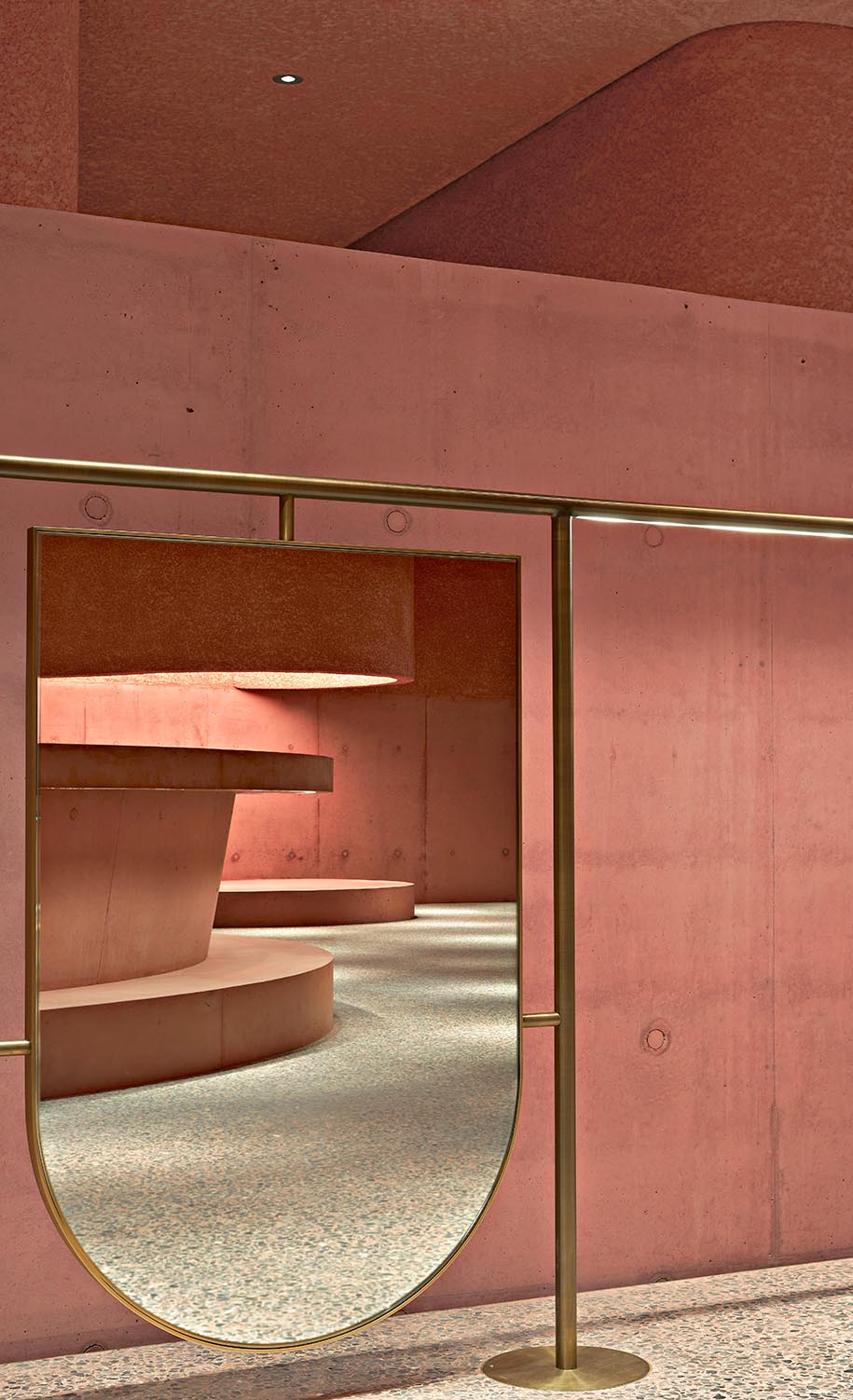 Archisearch Adjaye Associates created a pink sculptural concrete building for the Webster’s flagship store in Los Angeles