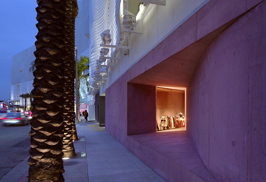 Archisearch Adjaye Associates created a pink sculptural concrete building for the Webster’s flagship store in Los Angeles