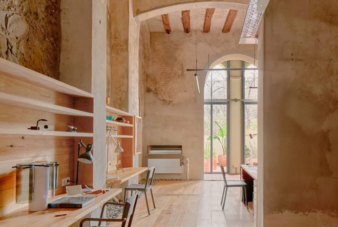 Archisearch - Twobo Arquitectura Converts a Semi-Basement Water Reservoir in Barcelona into an Industrial Designer’s Workshop