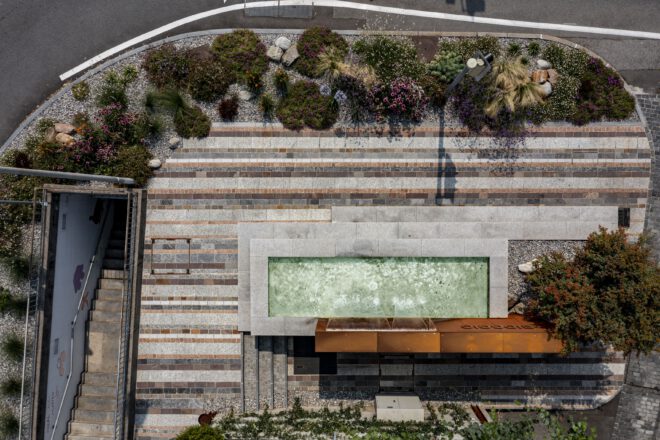 Archisearch - Arrangement of public space Via Cademario in Bioggio | by enrico sassi architetto