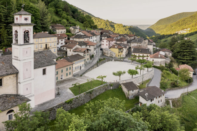 Archisearch - Cabbio Square in Breggia, Switzerland | by enricosassi architetto