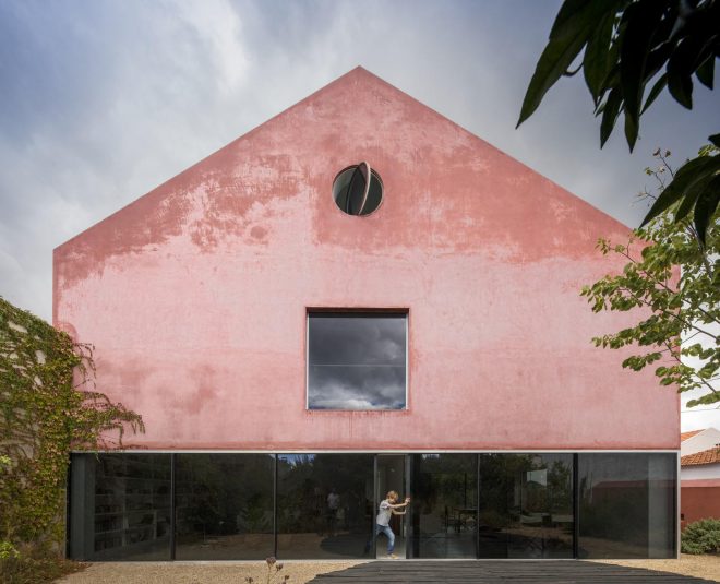 Archisearch - Red house is a former winery transformed into a two-storey home and constructed of preserved and upcycled materials       /EXTRASTUDIO