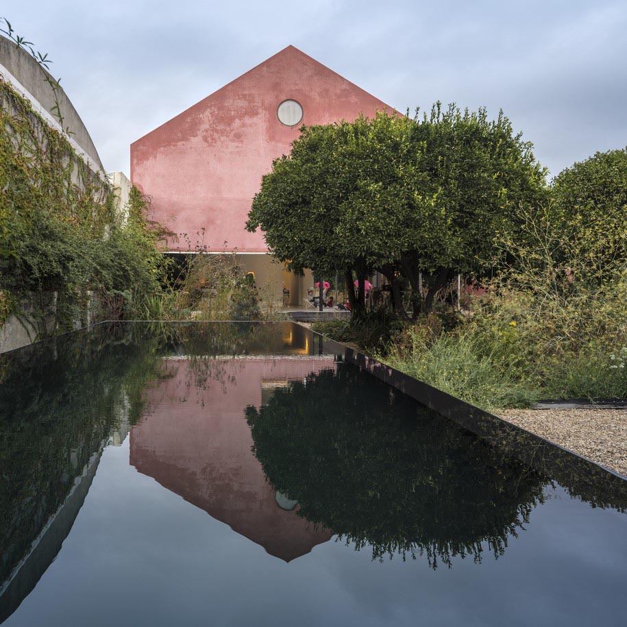 Archisearch Red house is a former winery transformed into a two-storey home and constructed of preserved and upcycled materials       /EXTRASTUDIO