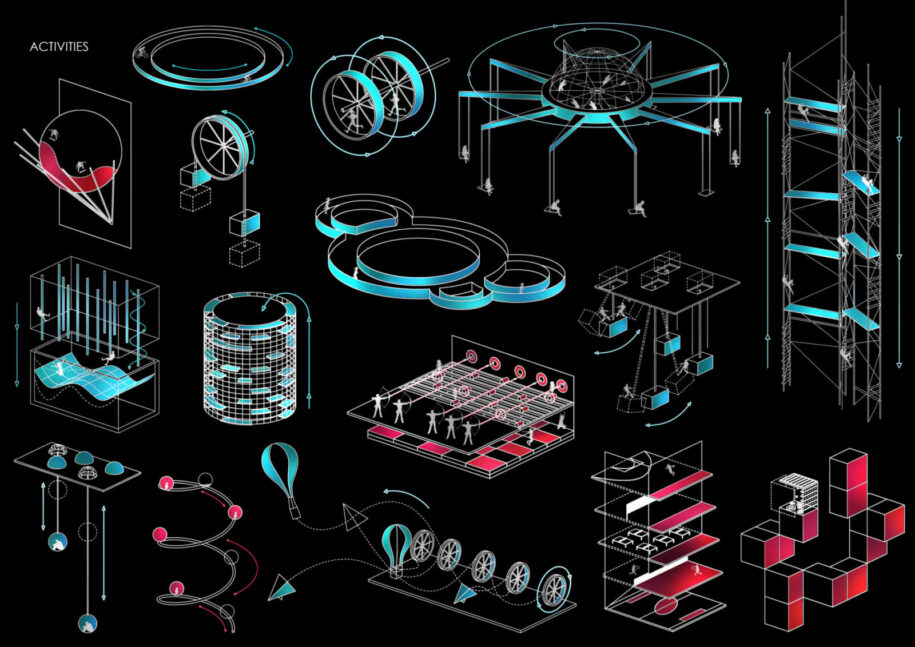 Archisearch Electri-city: the dystopia of a city liberated from work and enslaved to a power generated society | Student work by Despoina Karampela & Myrto Lada