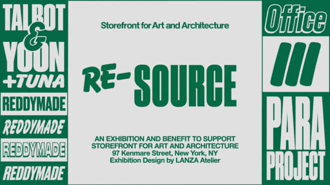 Archisearch - Lydia Xynogala's work featured in the Re-Source exhibition at the Storefront for Art and Architecture, New York City