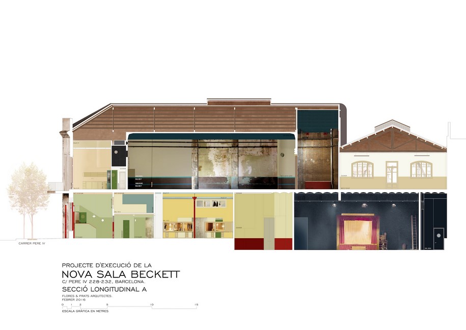 Archisearch Old and new coexists in Sala Beckett theatre | Flores & Prats