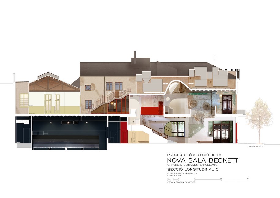 Archisearch Old and new coexists in Sala Beckett theatre | Flores & Prats