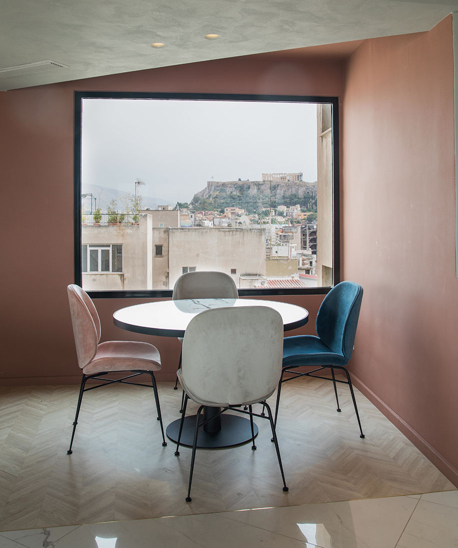 HEV Flooring, Evripidis Hotel, Athens, Fluo Architecture & Design Studio, Tiles, Marble, Almeco, Psiri