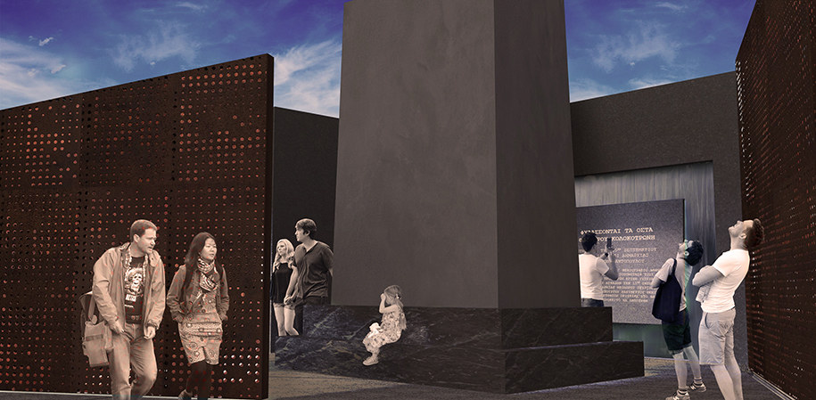 Archisearch C. Karta, K. Paloubis and E. Papanikolaou win 1st Place for the redesign of the base of the statue of T. Kolokotroni in Tripoli, Greece.