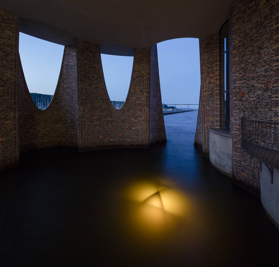 Archisearch Fjordenhus, first building by Olafur Eliasson and Sebastian Behmann with Studio Olafur Eliasson, open in Vejle, Denmark.