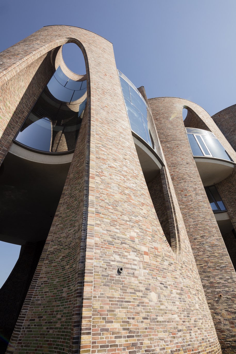 Archisearch Fjordenhus, first building by Olafur Eliasson and Sebastian Behmann with Studio Olafur Eliasson, open in Vejle, Denmark.