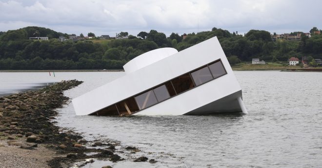 Archisearch - Flooded Modernity by artist Asmund Havsteen-Mikkelsen is a comment on the state of modernity today