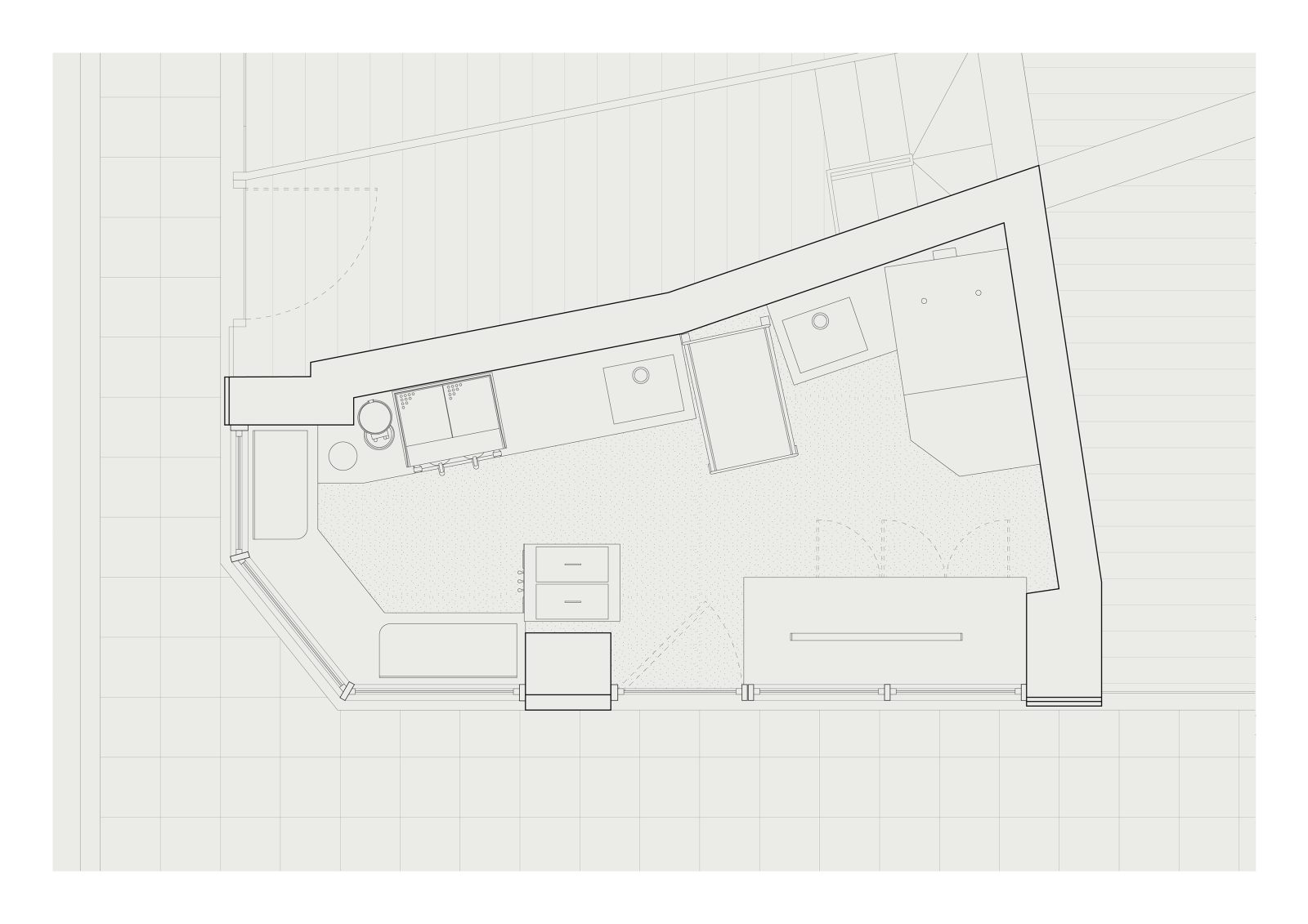 Archisearch Georgios Apostolopoulos designs Ugly Rolls, a tiny corner shop in Athens with cinnamon-toned maroon framing