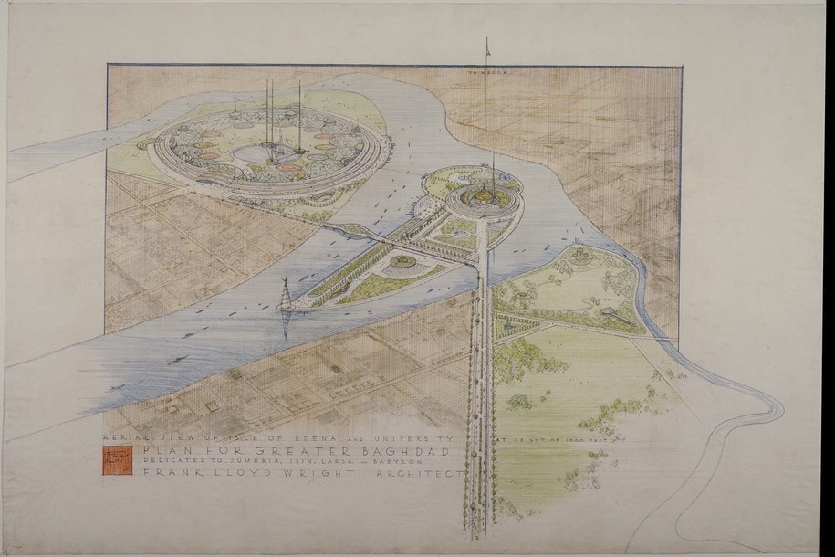 Frank Lloyd Wright, MoMA, modern architecture, modernism, 20th century, New York, exhibition, archive, drawings