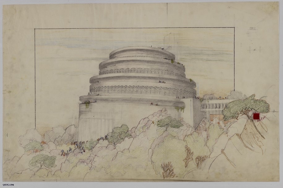 Frank Lloyd Wright, MoMA, modern architecture, modernism, 20th century, New York, exhibition, archive, drawings
