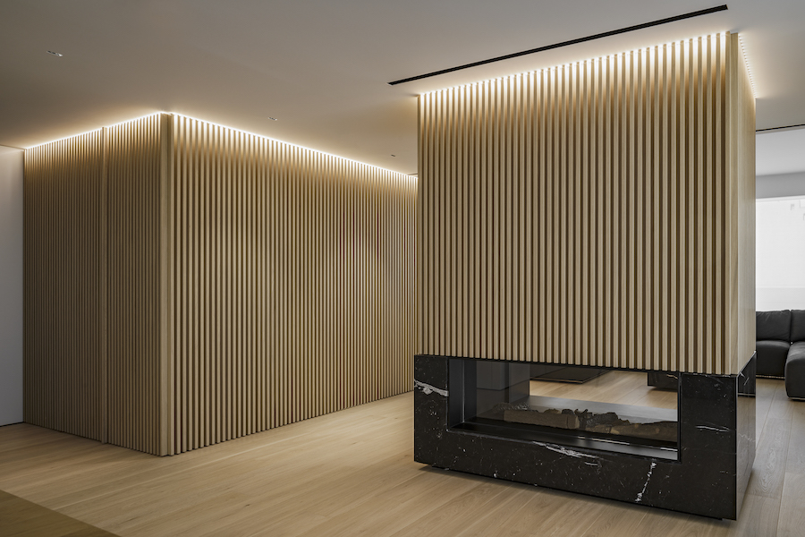 Archisearch Gkotsis Serafimidou architects designed a wooden clad apartment interior in Glyfada