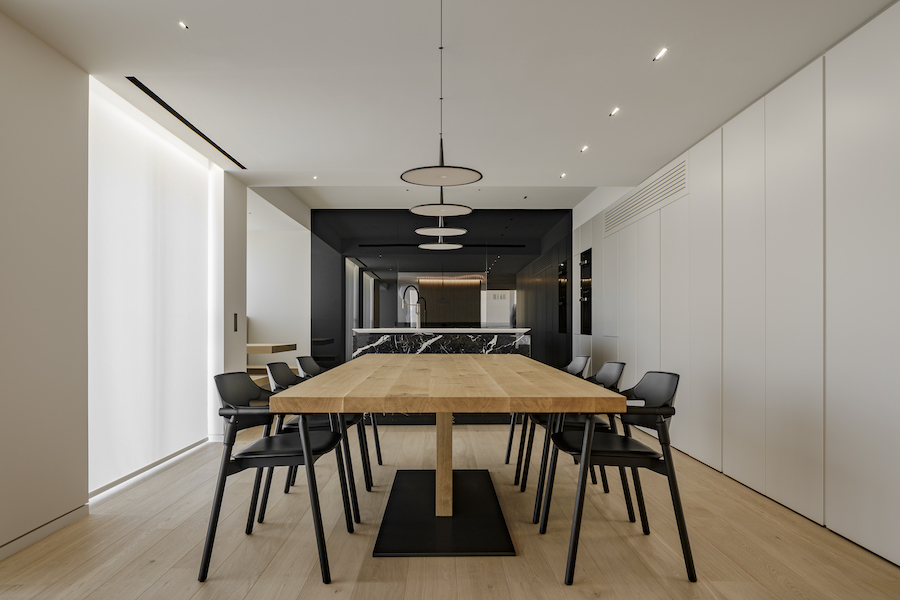 Archisearch Gkotsis Serafimidou architects designed a wooden clad apartment interior in Glyfada