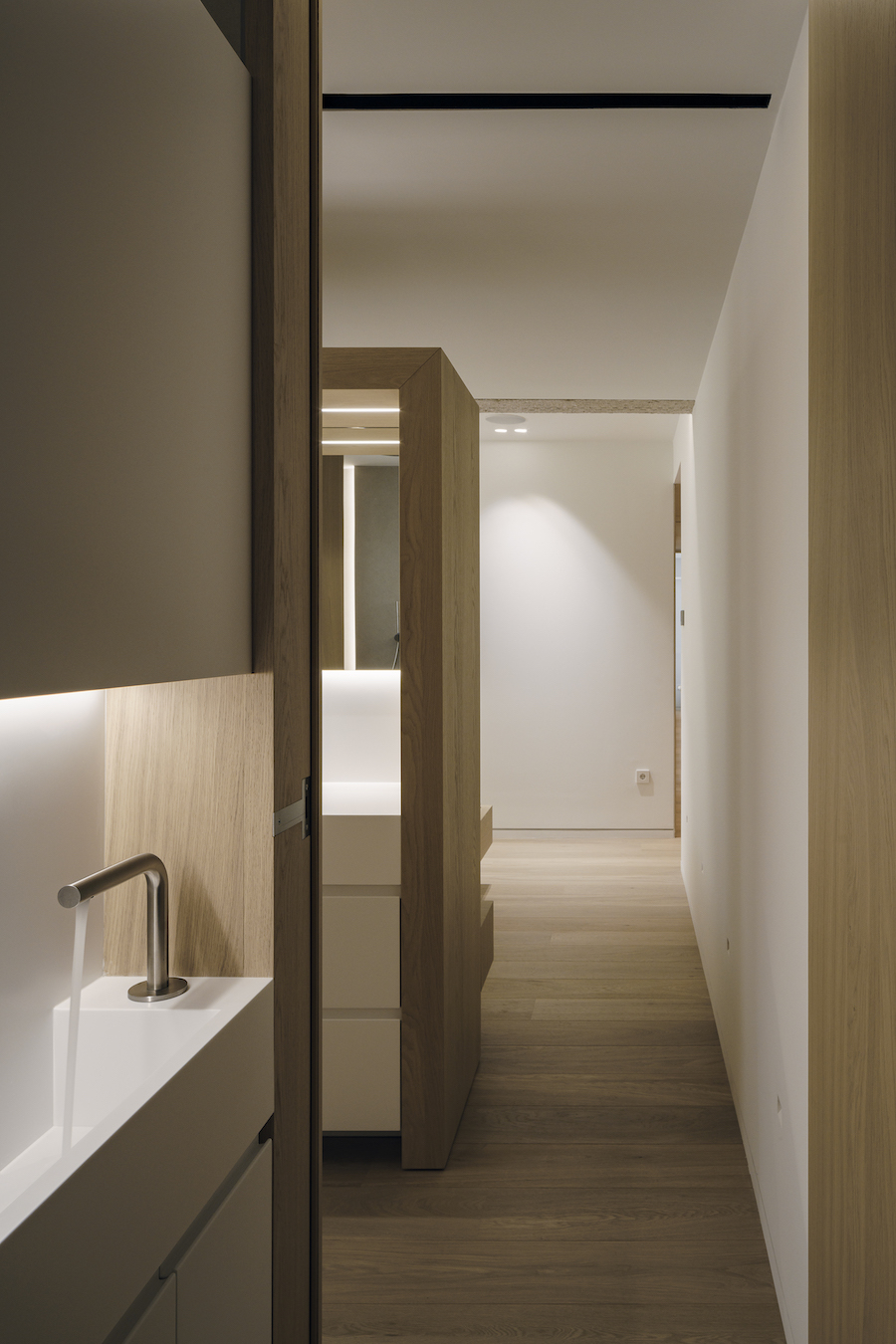 Archisearch Gkotsis Serafimidou architects designed a wooden clad apartment interior in Glyfada