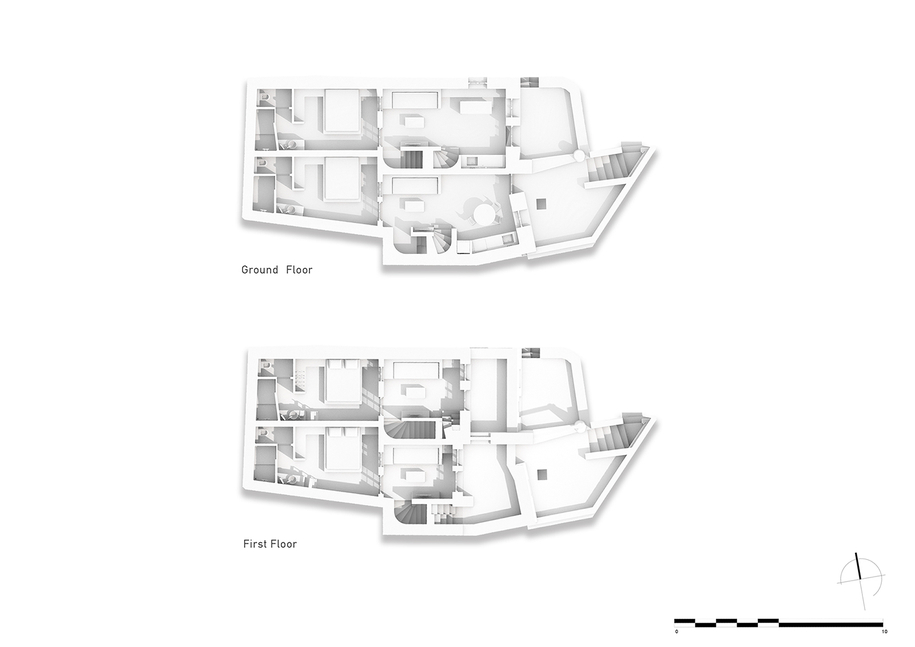 Archisearch Two semi-detached houses in Santorini | finalist in competition by V. Baskozos architects & Nikolas Baskozos