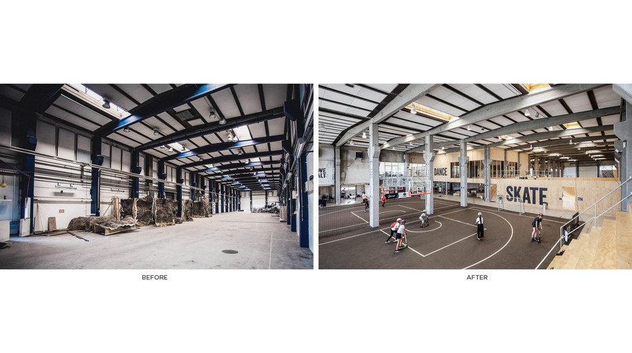 industrial building, renovation, Denmark, Game Streetmekka Viborg, EFFEKT