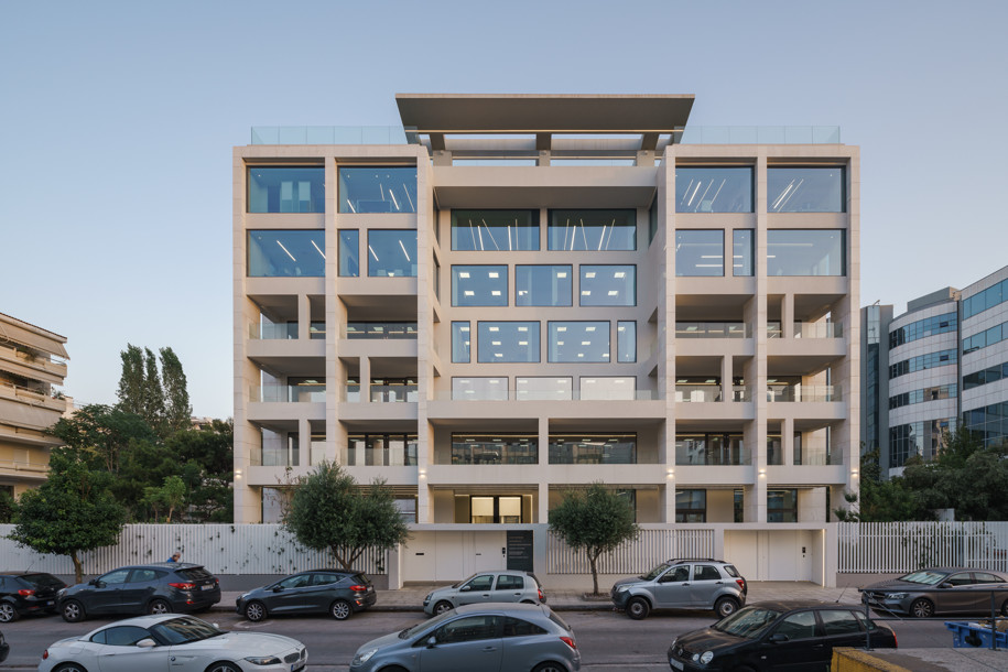 Archisearch Geometrical juxtapositions: Redevelopment of an office building in Palaio Faliro, Athens by Tsolakis Architects