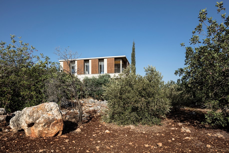 Archisearch Residence in the Galilee by Golany Architects aims to integrate into the pastoral surroundings