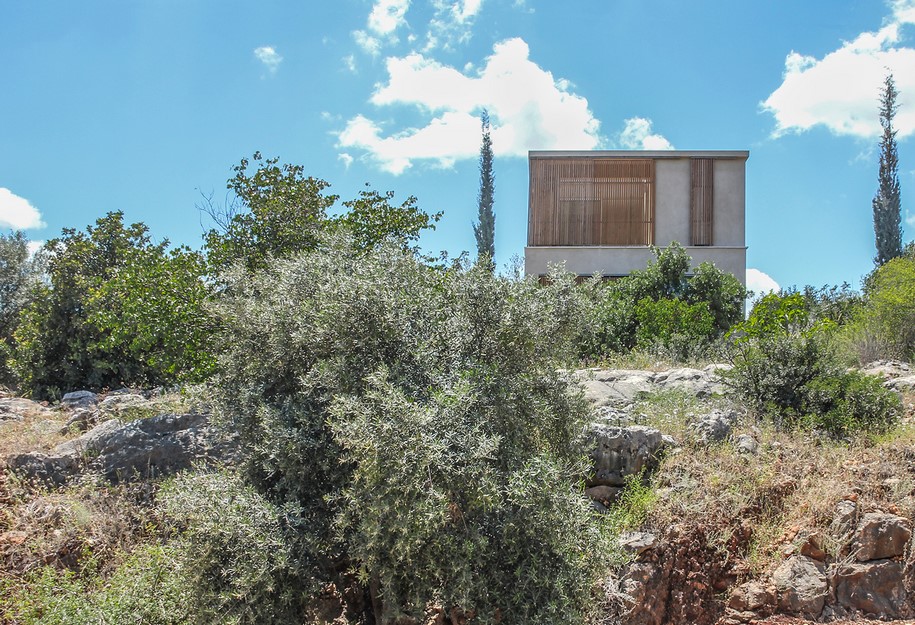 Archisearch Residence in the Galilee by Golany Architects aims to integrate into the pastoral surroundings