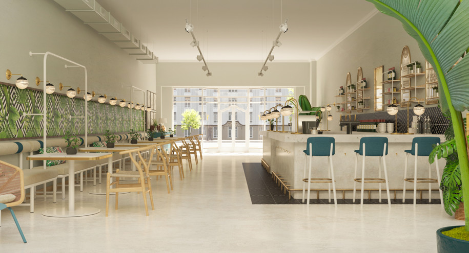 Green Parrot Café, Archipneuma, cafe- bar, restaurant, Athens, Greece, 2019
