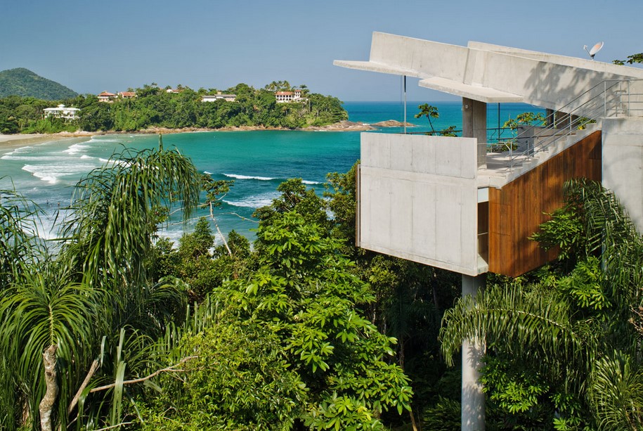 Archisearch spbr arquitetos designed a house that floats among the trees in Brazil