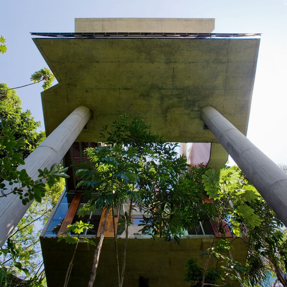 Archisearch spbr arquitetos designed a house that floats among the trees in Brazil