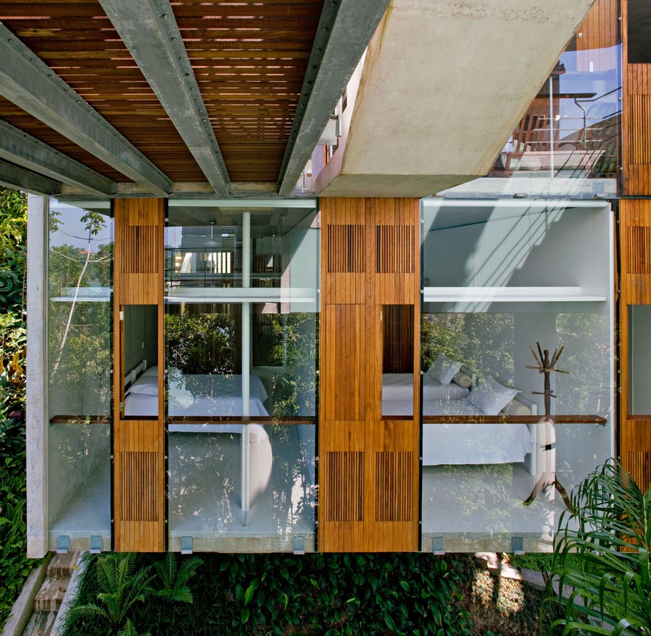 Archisearch spbr arquitetos designed a house that floats among the trees in Brazil