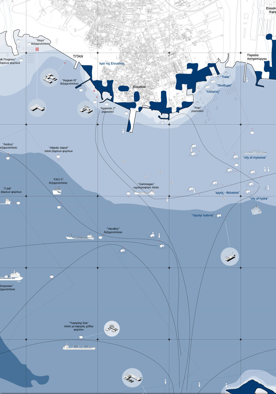 Archisearch REACTIVATIONS : an amphibious installation in Eleysis gulf | Thesis by Heidi Kaproulia