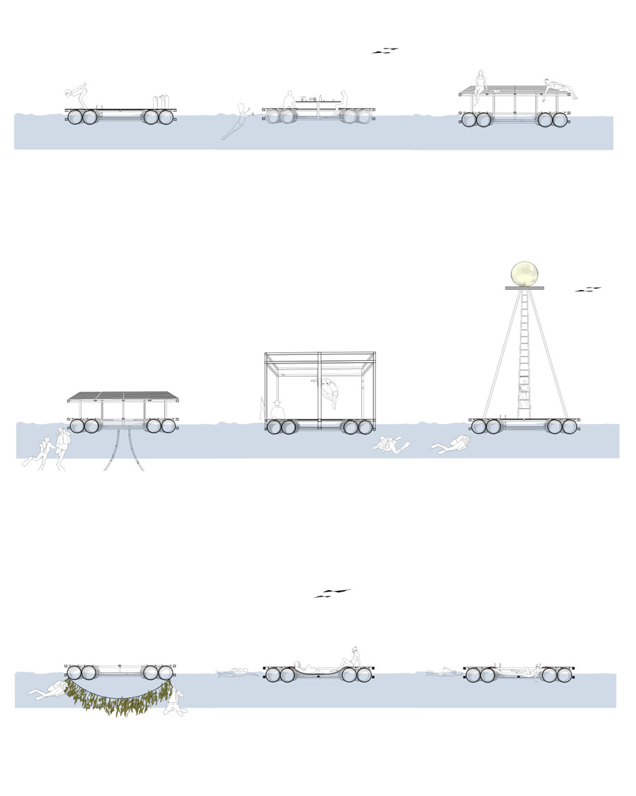 Archisearch REACTIVATIONS : an amphibious installation in Eleysis gulf | Thesis by Heidi Kaproulia