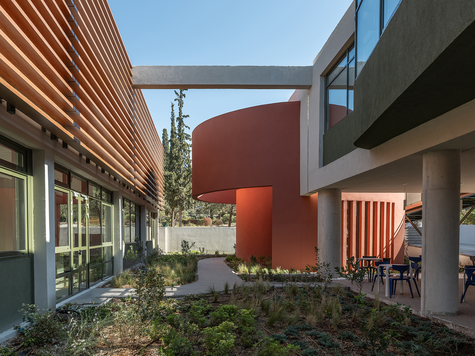 Archisearch Pinewood by Micromega Architecture & Strategies, with Alexandros N. Tombazis Architects | Design for education - Creating Spaces for the citizens of the future | won an award at GRAIL Awards 2025