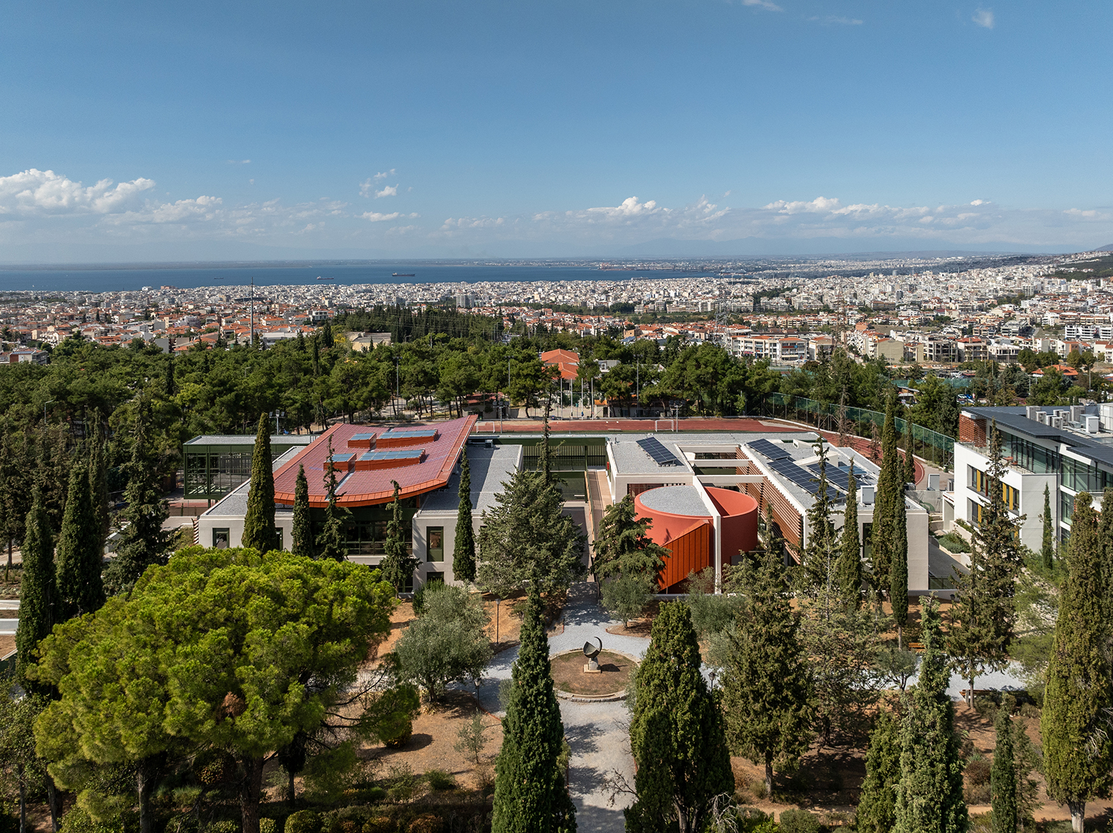Archisearch Pinewood by Micromega Architecture & Strategies, with Alexandros N. Tombazis Architects | Design for education - Creating Spaces for the citizens of the future | won an award at GRAIL Awards 2025