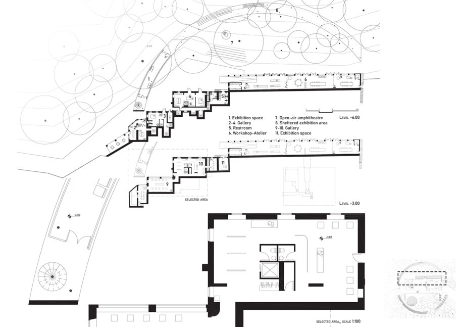 Archisearch Architects Stavros Zotos & Konstantinos Xanthopoulos win Gold Mention in the architecture ideas competition Hill of the Arts by YAC and Urban Up l Unipol