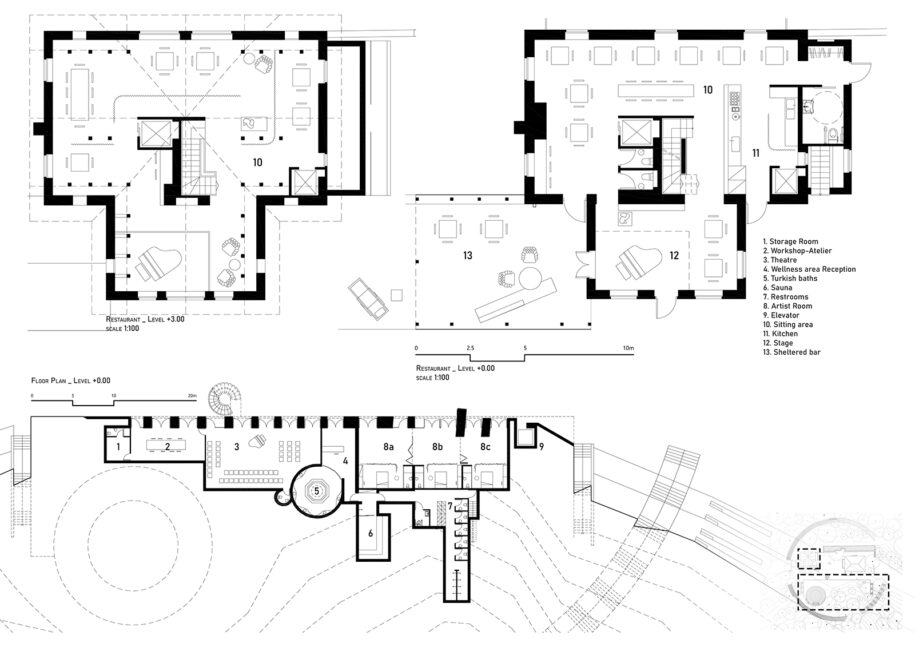 Archisearch Architects Stavros Zotos & Konstantinos Xanthopoulos win Gold Mention in the architecture ideas competition Hill of the Arts by YAC and Urban Up l Unipol